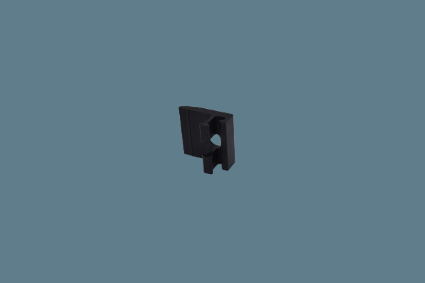 SISO Endklemme eingelegt - Alu schwarz 38-40mm