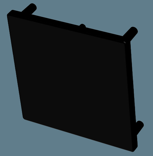 SISO Endkappe 80x80 schwarz