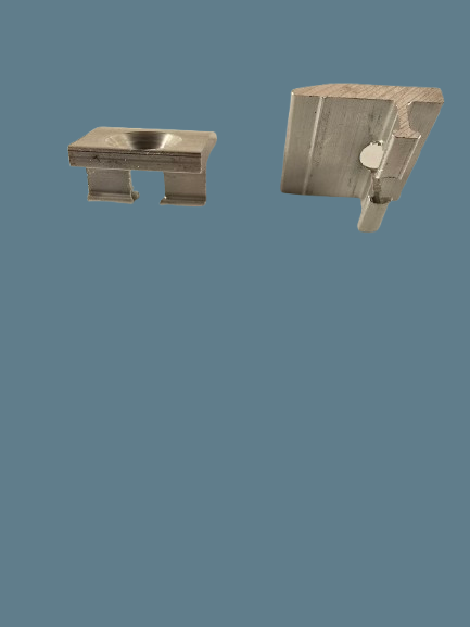 300.009 SISO Endklemme eingelegt Alu blank 30mm